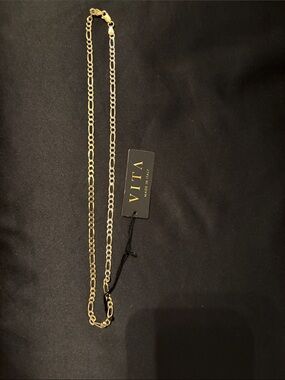 Gold Figaro Chain Necklace - Women's Jewelry